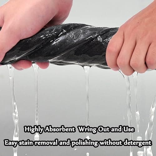 XANGNIER Thickened Magic Cleaning Cloth,8 Pcs Lint Free Cloth,Reusable Microfiber Cleaning Rag for Windows,Mirror,Glass,Car,Gray thumbnail 7