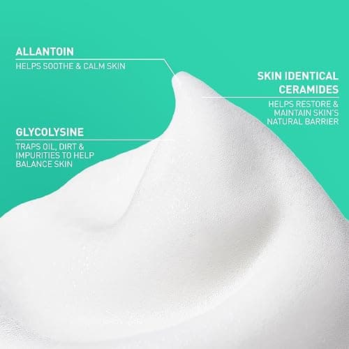 CeraVe Balancing Air Foam Face Wash, Foaming Facial Cleanser For Combination Skin, 8HR Oil Control + 24HR Hydration, Fragrance-Free & Non-Comedogenic, With Glycolysine™ & 3 Essential Ceramides, 8oz thumbnail 3