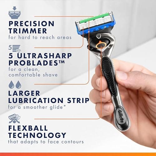 Gillette Fusion5 ProGlide Men's Razor Blade Refills, 12 Count, Mens Blades thumbnail 3