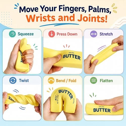 Butter Squishy Slow Rising Soft Squeeze Stress Relief for Office and Home Sensory Fidget for Anxiety Relief thumbnail 3