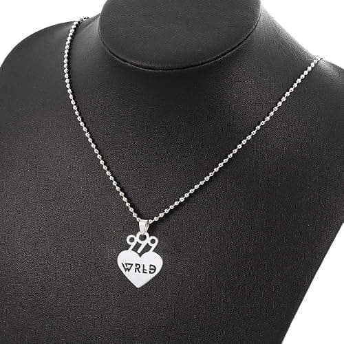COMTRUDE 999 Necklaces Premium Stainless Steel Pendant Gifts for Young Singer Fans Silver thumbnail 7