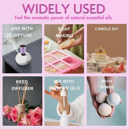 WECONA Essential Oils for Diffusers for Home - Sleep Aromatherapy Oils Set for Humidifiers, 6x10ml - Essential Oil Blends Including Lavender, Cedar, Sweet Orange, Geranium, Roman Chamomile thumbnail 5