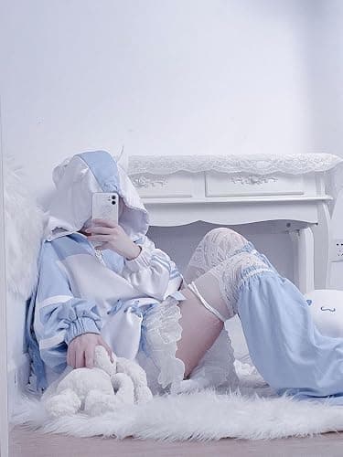 OATSBAS Cute Zip Up Hoodies for Women Watercolor Harajuku Fashion Oversized Sweatshirt y2k Tops thumbnail 5