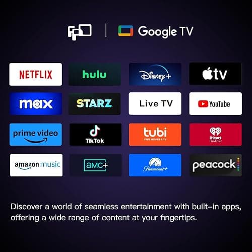 FPD 32 inch Smart TV HD 720p LED Google TV with Google Play and Google Cast Built-in, HDR 10, Dolby Audio, Voice Remote, Stream Live TV(Palette-Series, CG32-P3, 2025 Model) thumbnail 3