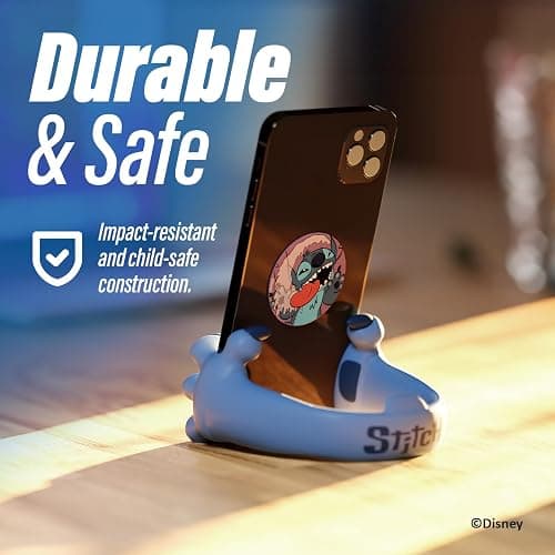 iJoy Disney Stitch Hands Phone Stand for Desk- Stitch Disney Phone Holder Stand for Home/Office/More – Lilo and Stitch Gifts for Girls, Boys, and All Fans of Lilo and Stitch Stuff thumbnail 3