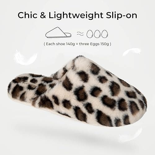 Snug Leaves Women's Fuzzy Scuff Slippers Soft Comfy Memory Foam Non-slip Indoor House Shoes thumbnail 4
