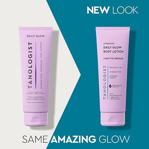 Tanologist Hydrating Daily Glow Body Lotion- Light/Medium, Buildable & Transfer-Proof Gradual Self Tanner, Summer Fragrance, Natural Not Orange, Lasts 7 Days, Vegan Clean Formula, 8.45 fl oz thumbnail 7