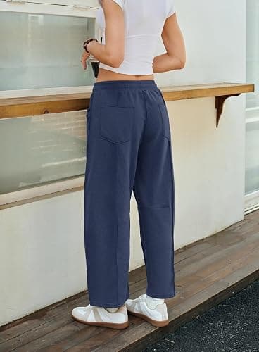 Yanekop Women's Baggy Wide Leg Palazzo Pants thumbnail 5