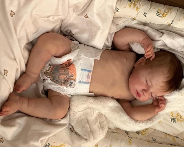 RXDOLL Sleeping Reborn Baby Dolls Silicone Vinyl Full Body Boy 20 inch Realistic Newborn Baby Dolls That Look Real Anatomically Correct Baby Doll Washable for Age 3+ - Image 1
