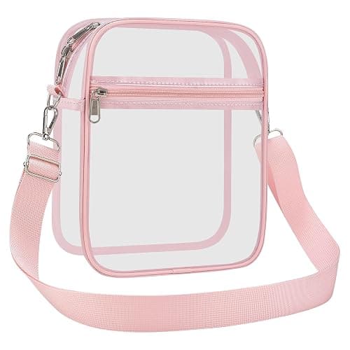USPECLARE Clear Purse for Stadium Events Transparent Messenger Bag | Stadium Approved Clear Crossbody Bag with Adjustable Straps for Men and Women for Concerts, Game Days, Outdoor Events thumbnail 7