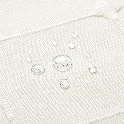 MitoVilla No Hooks Needed Boho Farmhouse Shower Curtain with Snap-in Liner, Cotton Linen Fabric Shower Curtains with Tassels for Rustic Neutral Bathroom Decor, Ivory, 72 x 74 thumbnail 7