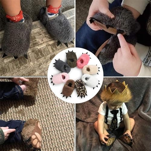 CoKate Baby Boys Girls Soft Plush Slippers Animal Boots Toddler Infant Crib Shoes Winter House Shoes thumbnail 7