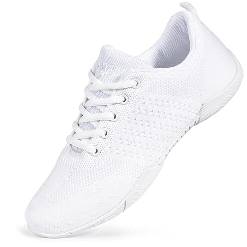 CADIDL Cheer Shoes Women White Cheerleading Dance Shoes - Image 1