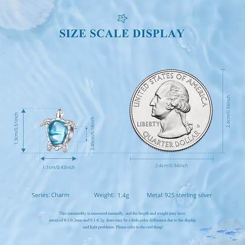 💙 WOSTU 925 Sterling Silver Owl Turtle Seashell Firefly Cat Animal Beach Charms fit Charm Bracelet Birthday Jewelry Gift for Women thumbnail 6
