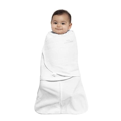 HALO Baby Sleeping Bag Swaddle | 1.5 TOG SleepSack | 100% Cotton, White Sleeping Sack For Newborn Babies | Easy Zip Access Nappy Change | Wearable Blanket Grow Bag | Boys & Girls, 4-6 Months thumbnail 3
