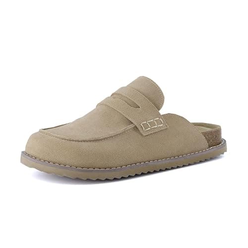 CUSHIONAIRE Zola Women’s Penny Clog Mule – Suede Slip-On with Memory Foam, Cork Footbed & Flexible Outsole thumbnail 9