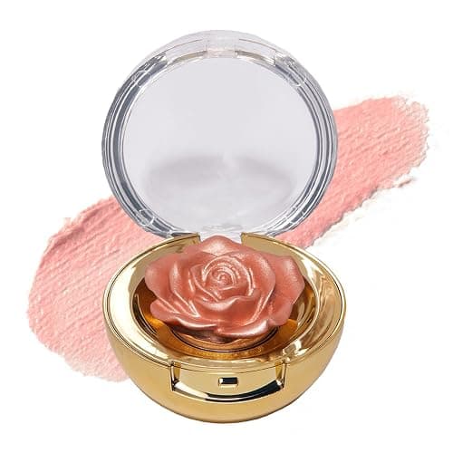 WINKY LUX Cheeky Rose Cream Highlighter - Rosé, Blendable Warm Coral Pink - Image 1