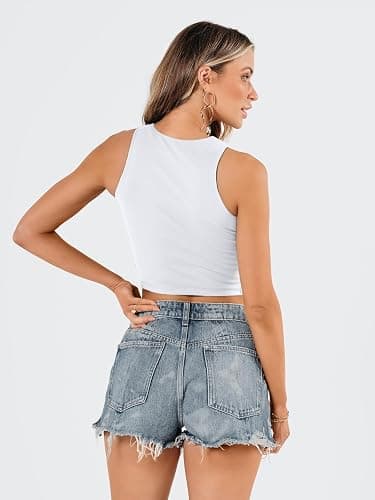 EFAN Womens White Crop Top- Undershirt thumbnail 6