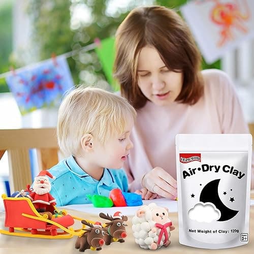 ifergoo White Air Dry Clay, Modeling Clay for School Art & Craft Project. Refill White Clay for Kids Age 3-12, Boys and Girls Gift thumbnail 7