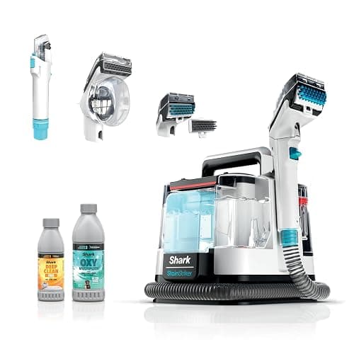 Shark StainStriker Portable Carpet/Upholstery Cleaner, 3 Tools, PX201 | For Carpet, Upholstery & Area Rugs, Stain & Odor Remover, Deep Clean Pro & OXY Formulas, 3.5" Stain, Crevice & Pet Mess Tools - Image 1