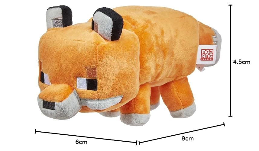 Mattel Minecraft Plush 8-in Character Dolls, Soft, Collectible Gift for Fans Age 3 and Older thumbnail 3
