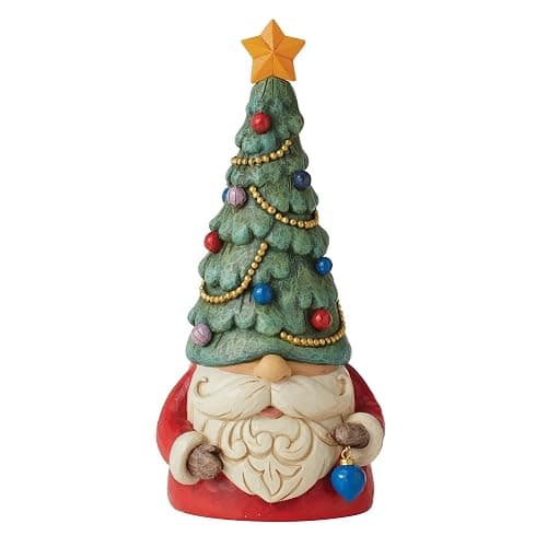 Enesco Jim Shore Heartwood Creek Lighted Christmas Tree Gnome Lit Figurine, 9.25 Inch, Multicolor thumbnail 2