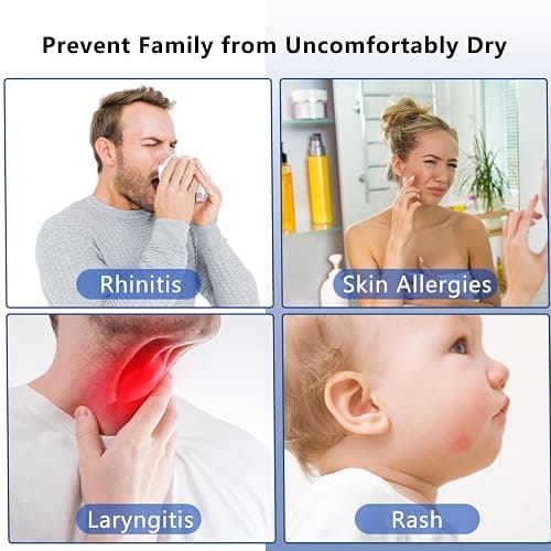 SZO Upgraded 500ML Humidifier for Bedroom with Night Light, Portable Humidifiers for Home and Plants, Humidifiers for Baby, Quiet Operation, Auto-Off, for Baby Room, Home, Office and Plants thumbnail 5