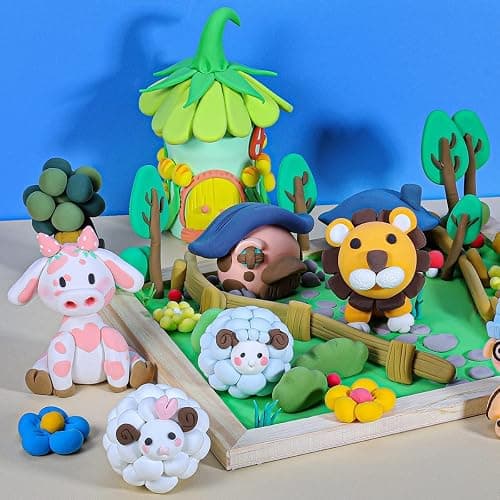 CiaraQ Modeling Clay Kit - 36 Colors Air Dry Ultra Light Clay, Safe & Non-Toxic, Great Gift for Kids. thumbnail 2