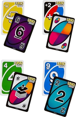 Mattel Games UNO FLIP! Family Card Game, with 112 Cards, Makes a Great Game for 7 Year Olds and Up thumbnail 3