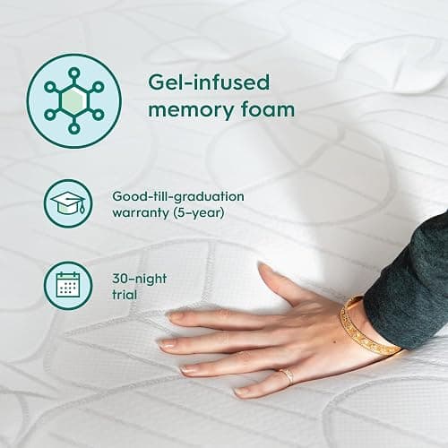 Sleepyhead Twin XL 3 Inch Gel Memory Foam Mattress Topper for College Dorm – Thick, Cooling & Comfortable Mattress Pad with Washable Cover – Dorm Room Essentials for College Students (XL Twin 3") - Twin XL - 3-Inch Cooling Gel thumbnail 7