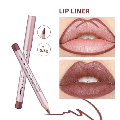 3PCS Matte Liquid Lipstick Lip Balm & Lip Liner Lip Kit, Hydrating Tinted Pink Lip Balm, Collagen Lip Gloss For Dry Lips, Waterproof Make Up Set (# 01 Nude Pink) thumbnail 4
