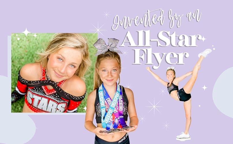 Stunt Trainer Flyer Cheer Balance Board for Cheerleader Balance & Flexibility Core Strength Training - Cheer Balance Trainer Stunting Practice Board Cheerleading Equipment for Flyers, Grey thumbnail 8