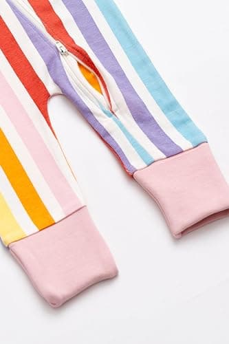 MONICA + ANDY One Piece Baby Pajamas, 100% Organic Baby Clothes for Girls and Boys, Sizes For Newborn and Infant thumbnail 5