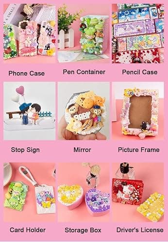 BoFUN White Decoden Cream Glue, Whipped Cream Glue Clay Kit for Crafts | Cream Glue Set with Piping Nozzles, Craft Supplies for Phone Case, Frame, Jewelry Box & Home Decor (White) thumbnail 8