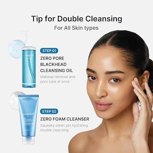 medicube Cleansing Oil Zero Pore Blackhead | Makeup Remover for all skin types, Daily Moisture Facial Cleanser, Low-Irritation, Korean Skin Care, 205ml / 6.93 fl.oz thumbnail 5