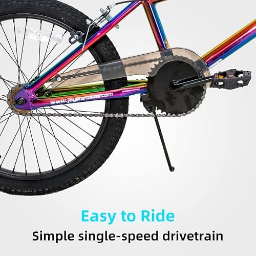 JOYSTAR 20 Inch Kids BMX Bike for Boys and Girls Age 7-12 | Freestyle Bicycle for Beginner Level Riders with Dual Hand Brakes & 2 Pegs | 20" Kids Bike thumbnail 6