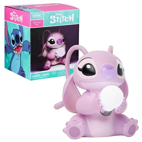 Angel Light - Officially Licensed Lilo and Stitch Lamp, Disney Collectible Gift, Bedside Table Bedroom Night Light Decor | Paladone, Pink - Image 1