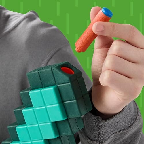 Nerf Minecraft Sword Dart Blaster, Pull Back Priming, Foam Edge, 8 N1 Darts, Ages 8+ thumbnail 4