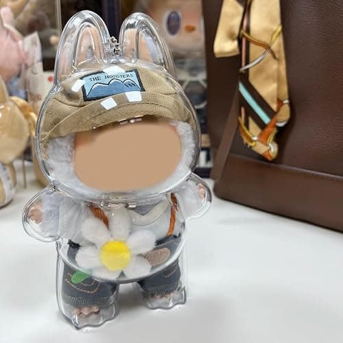 Protective Case for LABUBU, The Monsters Exciting Macaron Acrylic Display Case Clear Protective Cover for Standing Figure thumbnail 2