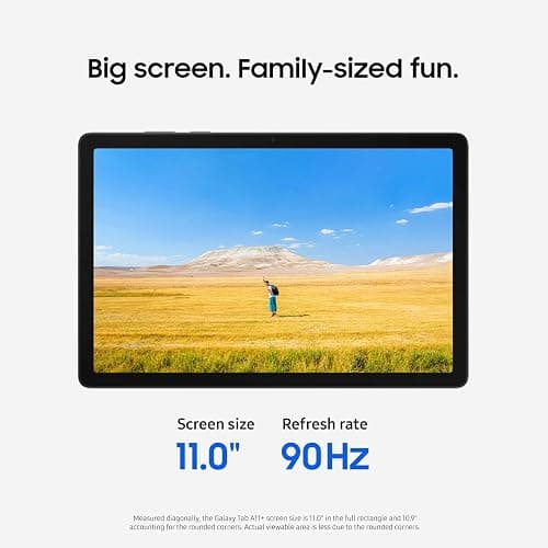Samsung Galaxy Tab A11+ 8GB RAM, 256GB Storage, Optimized Performance, Long Lasting Battery, Expandable Storage, Large Display, Dolby Atmos Speakers, AI Assist, Slim, Light, 2 Year Warranty, Silver thumbnail 5