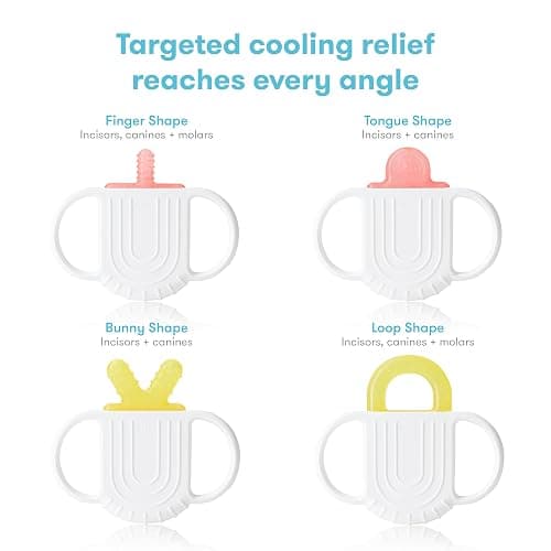 Frida Baby Silicone Teething Toys, 4-in-1 Teether for Babies & Infants, Teething Relief for 0-18 Months, Not-Too-Cold-to-Hold Baby Teether, BPA-Free thumbnail 5