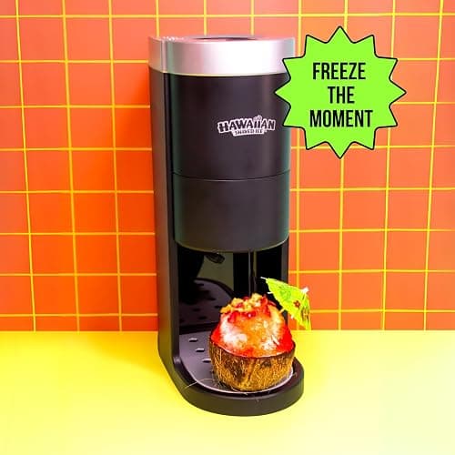 Hawaiian Shaved Ice S777 Snow Cone and Shaved Ice Machine with Blade Adjustment Knob and 5 Reusable Plastic Ice Mold Cups. Great for Granitas, Seltzers, Italian Soda and More 120V, Matte Black thumbnail 5