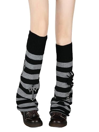 Lebaley Kawaii Leg Warmers Y2K Harajuku Legs Warmer for Girls Women Lolita Accessorie Gothic Long Sock Winter Ankle Warmers thumbnail 7