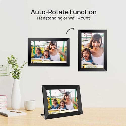 32GB FRAMEO 10.1 Inch Smart WiFi Digital Photo Frame 1280x800 IPS LCD Touch Screen, Auto-Rotate Portrait and Landscape, Built in 32GB Memory, Share Moments Instantly via Frameo App from Anywhere thumbnail 8