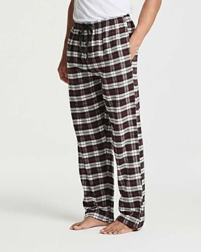 Real Essentials 3 Pack: Men's Soft Cotton Flannel Pajama Pants PJ Lounge Bottoms Elastic Waist Pockets (Big and Tall) thumbnail 5