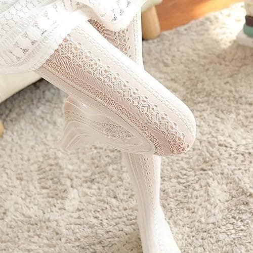 Sviiolnnr Patterned Tights for Women, Fishnet Stockings, Lace Leggings Pantyhose, Fishnet Tights thumbnail 3