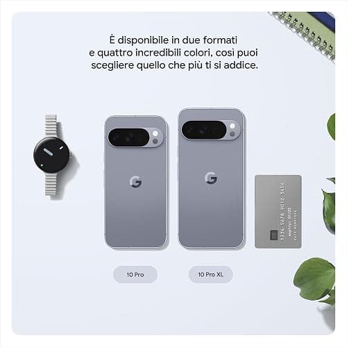 Google Pixel 10 Pro XL - Smartphone Android sbloccato con Gemini, tripla fotocamera posteriore, autonomia di oltre 24 ore e display Super Actua da 6,8" - Grigio argento, 256GB thumbnail 7