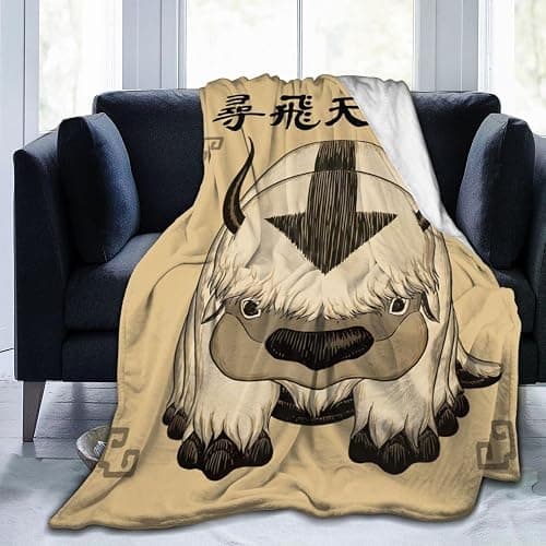 Ultra Soft Throw Blanket Flannel Fleece All Season Light Weight Living Room/Bedroom Warm Blanket - Avatar the Last Airbender Appa - 50"x40" thumbnail 2