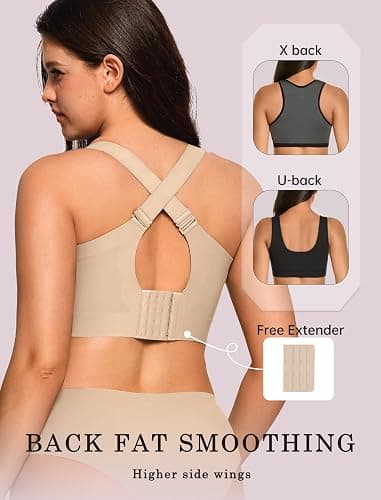 OEAK Womens Wireless Jelly Bra Plus Size Supportive Seamless Bras Full Coverage Push Up Comfortable No Underwire Tshirt Bras thumbnail 3