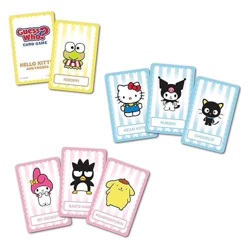 Guess WHO? Card Game: Hello Kitty and Friends, Featuring 20 Characters, My Melody, Kuromi, Badtz-Maru and More, Family Friendly Deduction Game, Officially Licensed Merchandise & Collectible thumbnail 3